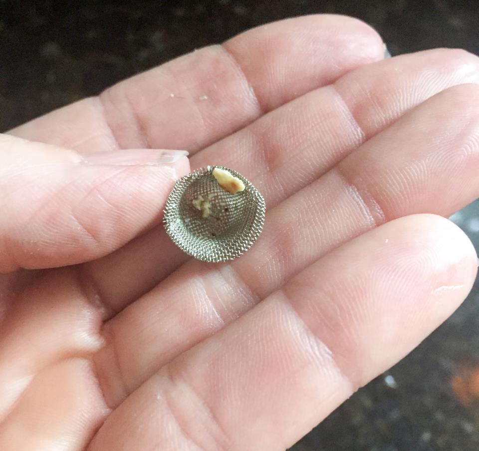 Calcium Sediment Broken off and Clogging an Aerator