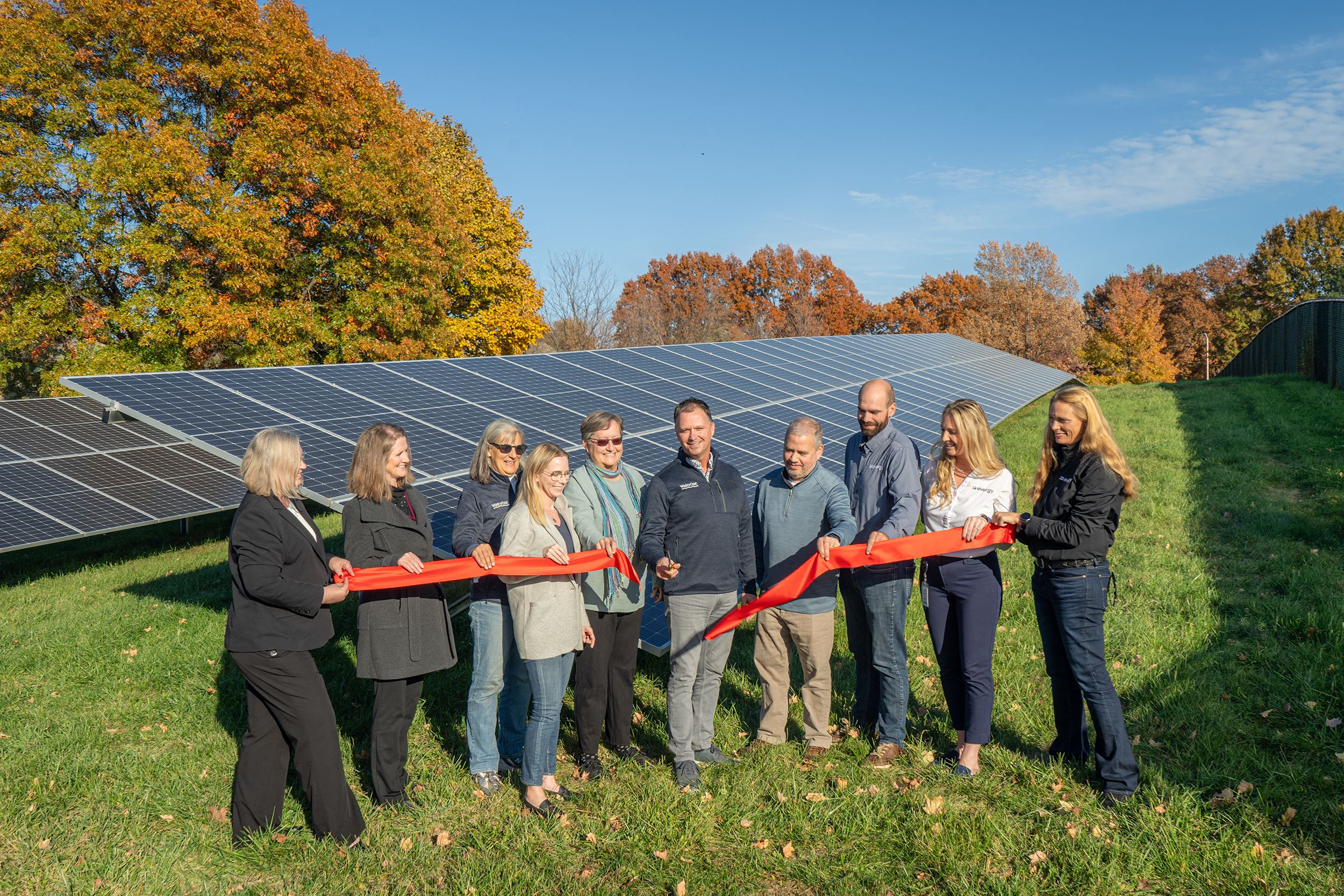 Ribbon Cutting Event for Lamar Pump Station Solar Panels